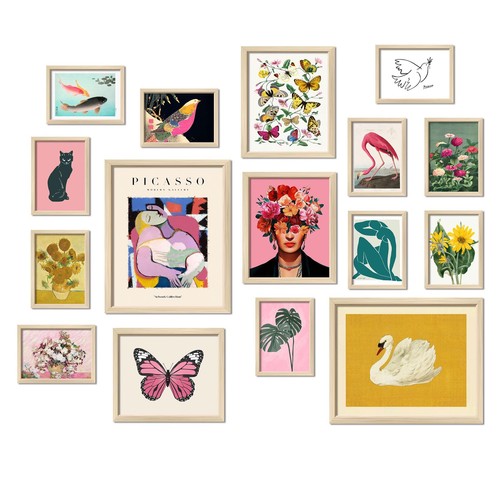 Pcs eclectic wall - 16,